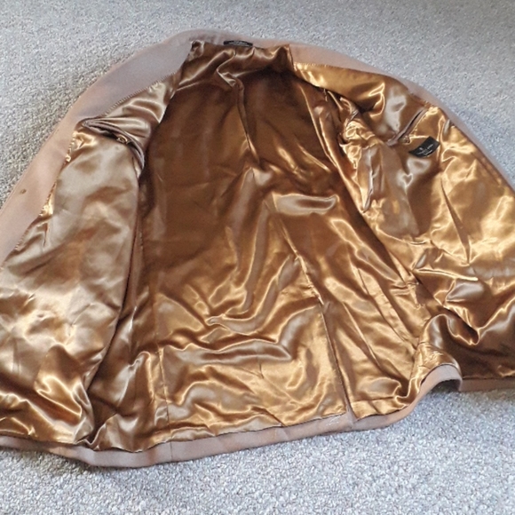 Wool Blend Single Breasted Notch Collar Top Coat - Picture 7 of 8